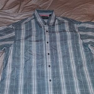 Mens button up short sleeve shirt